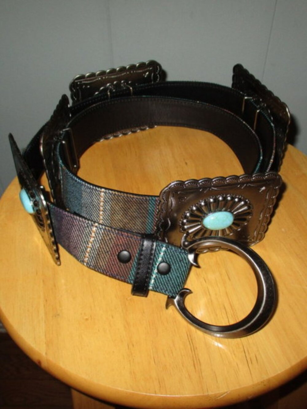 LUCKY & BLESSED Concho Leather Belt XL NWOT